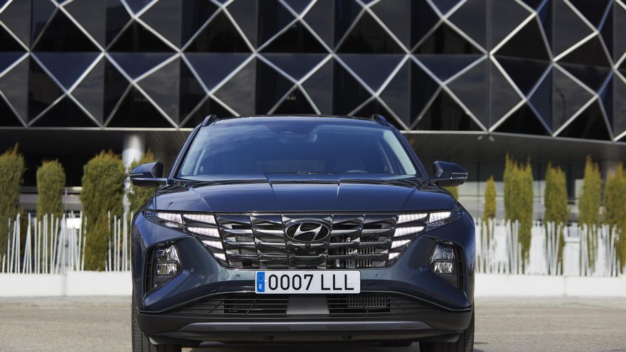 Parrilla frontal del nuevo Hyundai Tucson.