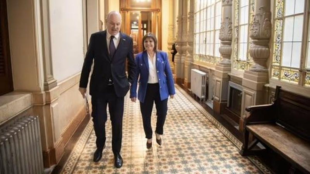 Sturzenegger y Patricia Bullrich se reunieron en el Senado por el proyecto de propiedad privada