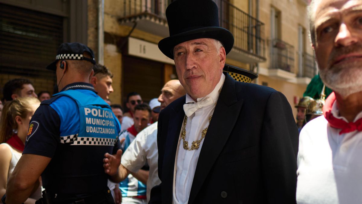 Imagen de la procesión de San Fermín.