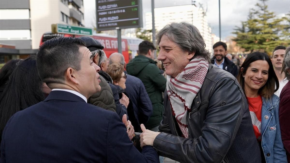 El candidato del PSOE a la Presidencia de la Junta de Castilla y León, Carlos Martínez