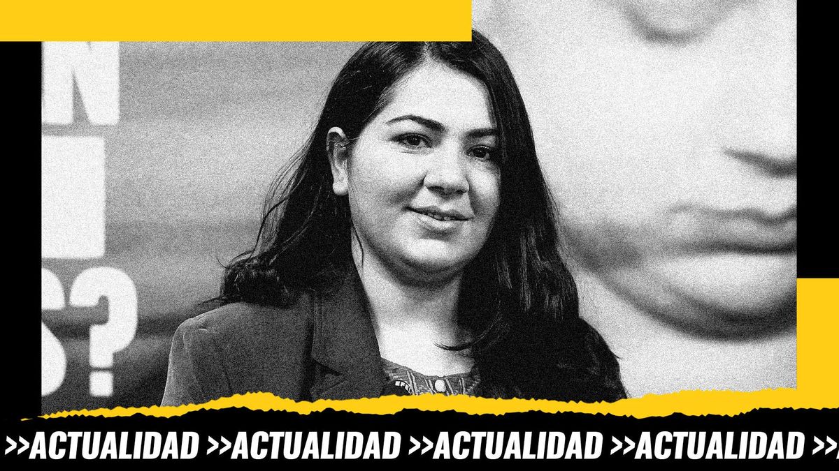 La periodista Khadija Amin durante la presentación del documental "Khadija Amin ¿dónde están mis hijos?"