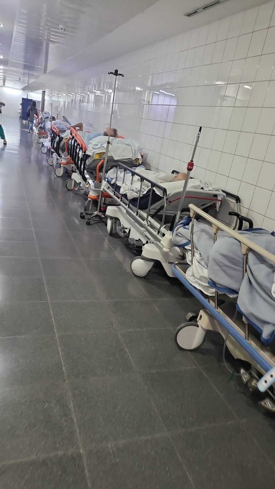 Pasillos de las Urgencias del HUC.