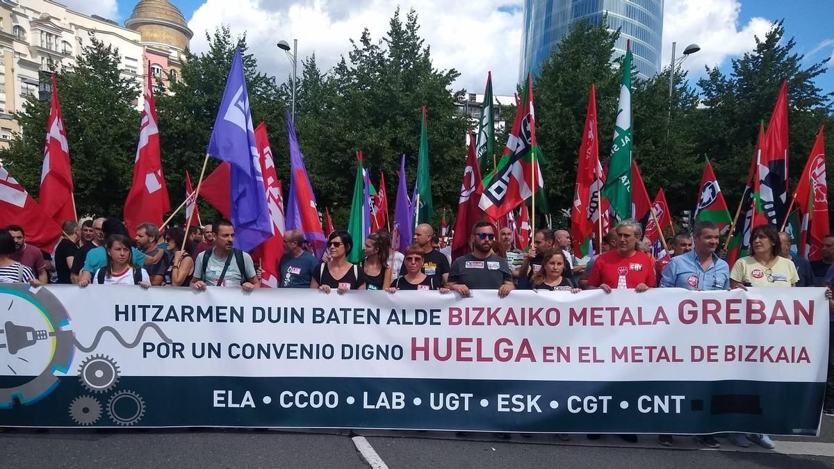 La negociación del Metal de Bizkaia se bloquea condicionada por el euskera y la falta de plataforma sindical unitaria
