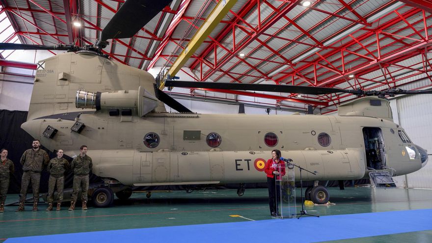 Imagen de archivo de un helicóptero Chinook.