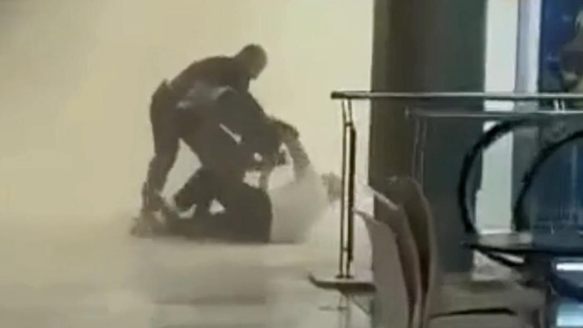 Vigilantes de seguridad logran atrapar a un ladrón en pleno robo en el centro comercial Las Arenas
