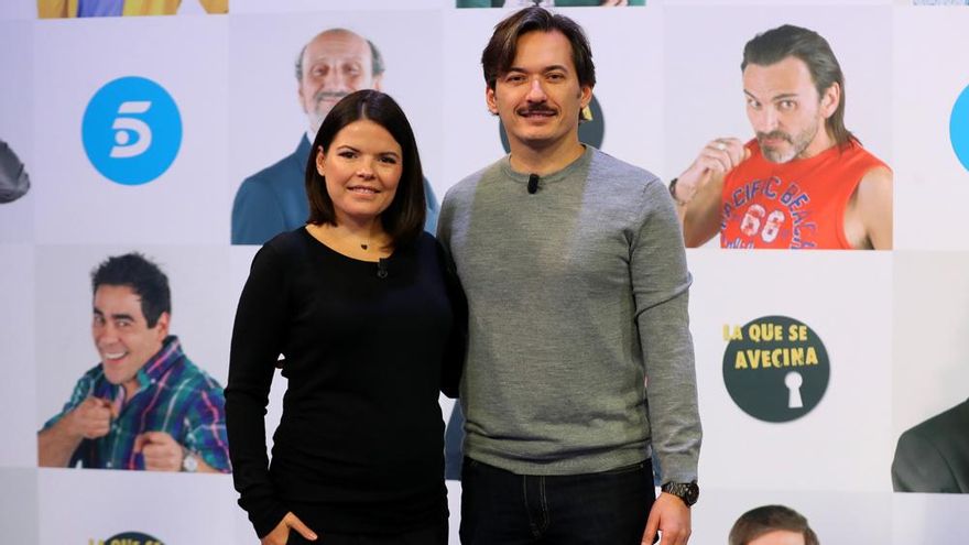Laura y Alberto Caballero en la presentación de 'La que se avecina'