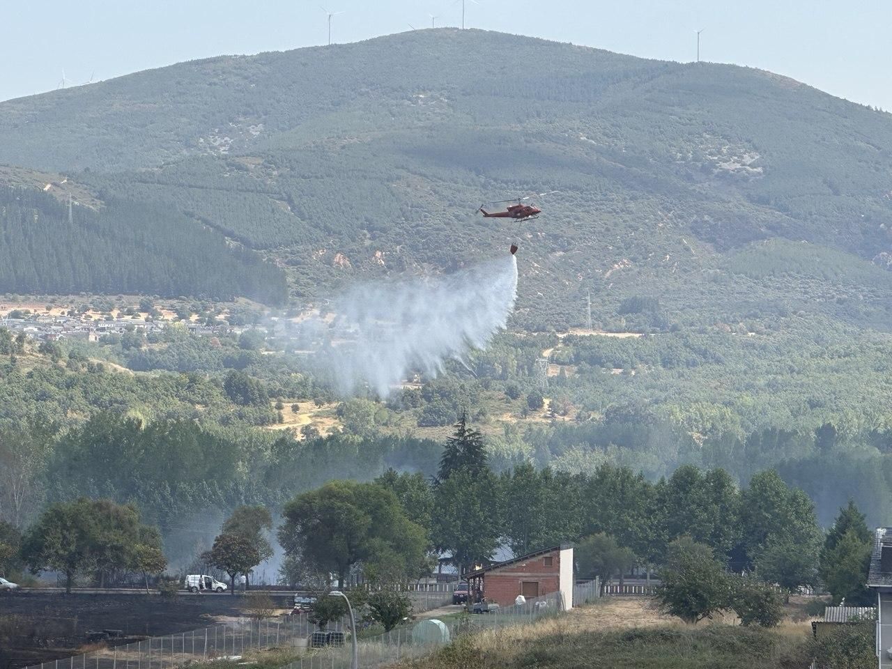Incendio en Villaverde de los Cestos. / ILEÓN