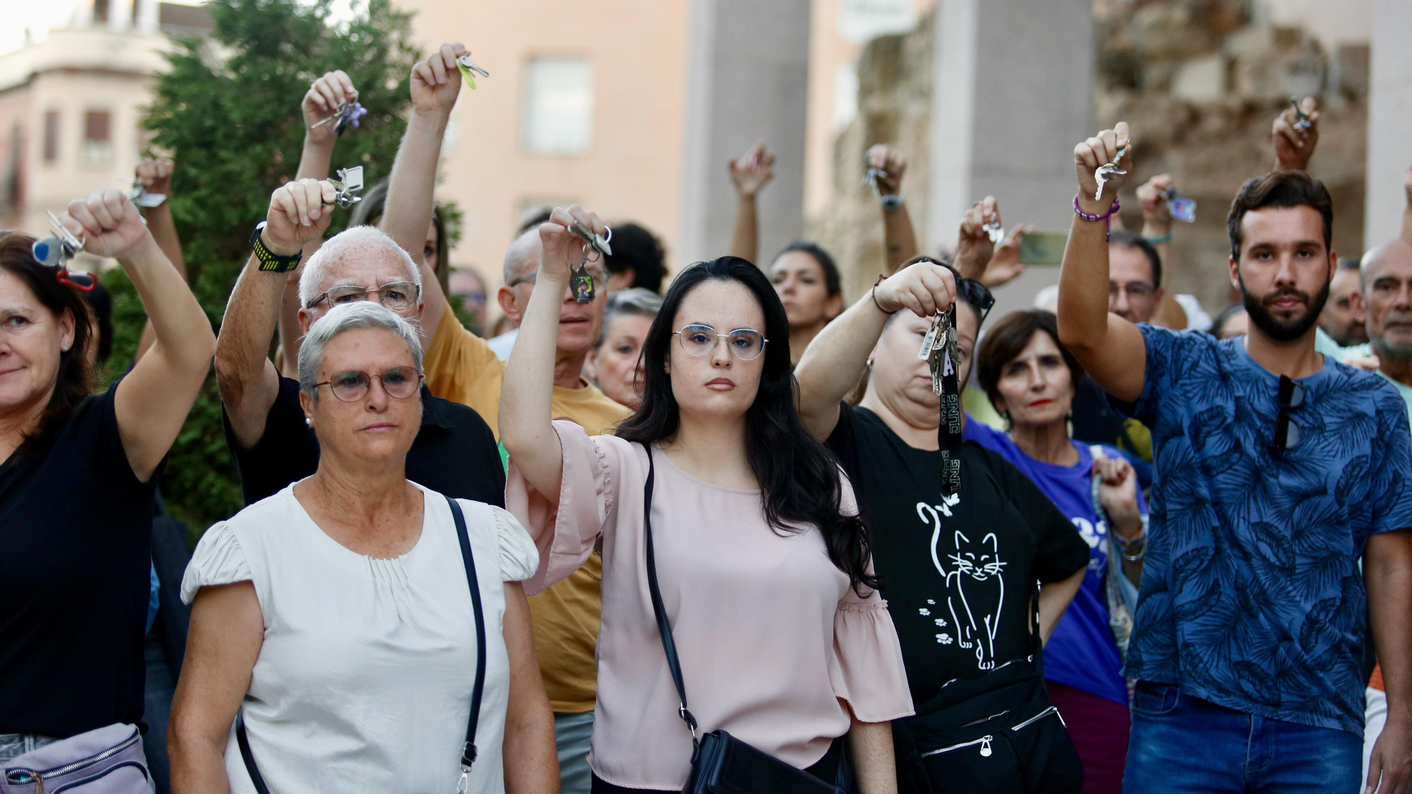 Concentración por la muerte de Maricarmen