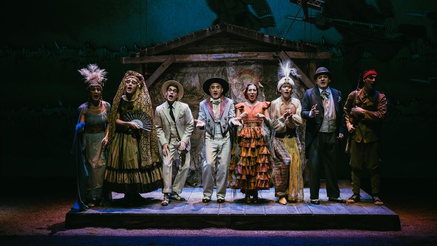 Escenas de la representación de 'Rif (de piojos y gas mostaza)'