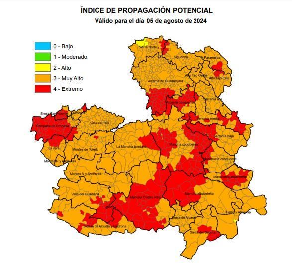 IPP Castilla-La Mancha para el 5 de agosto de 2024