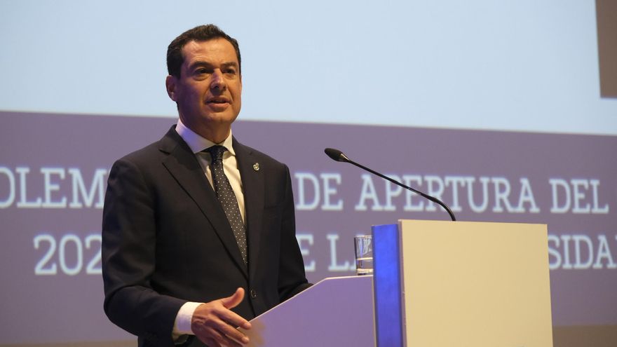 El presidente de la Junta de Andalucía, Juan Manuel Moreno.