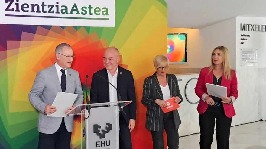 El consejero de Universidades y el rector de la EHU, juntos en plena batalla por la financiación