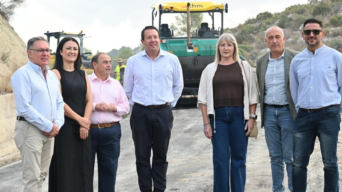 Visita institucional a las obras de la carretera de El Niño