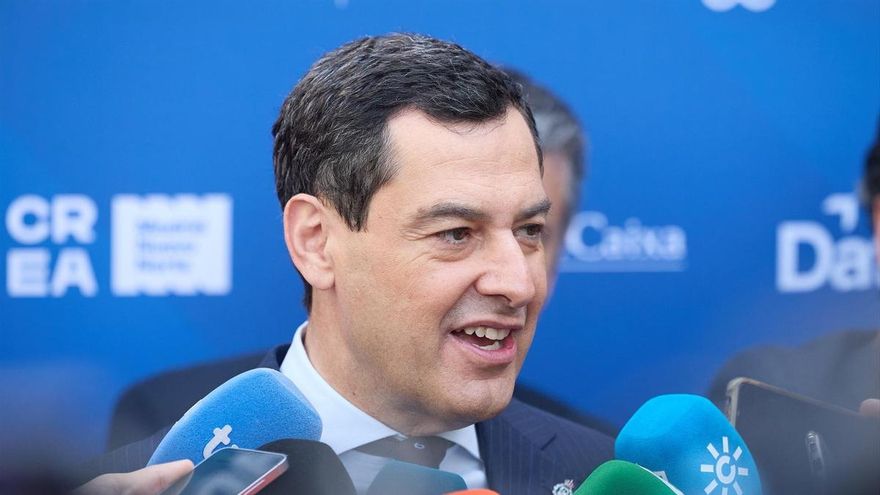 El presidente de la Junta de Andalucía, Juan Manuel Moreno Bonilla