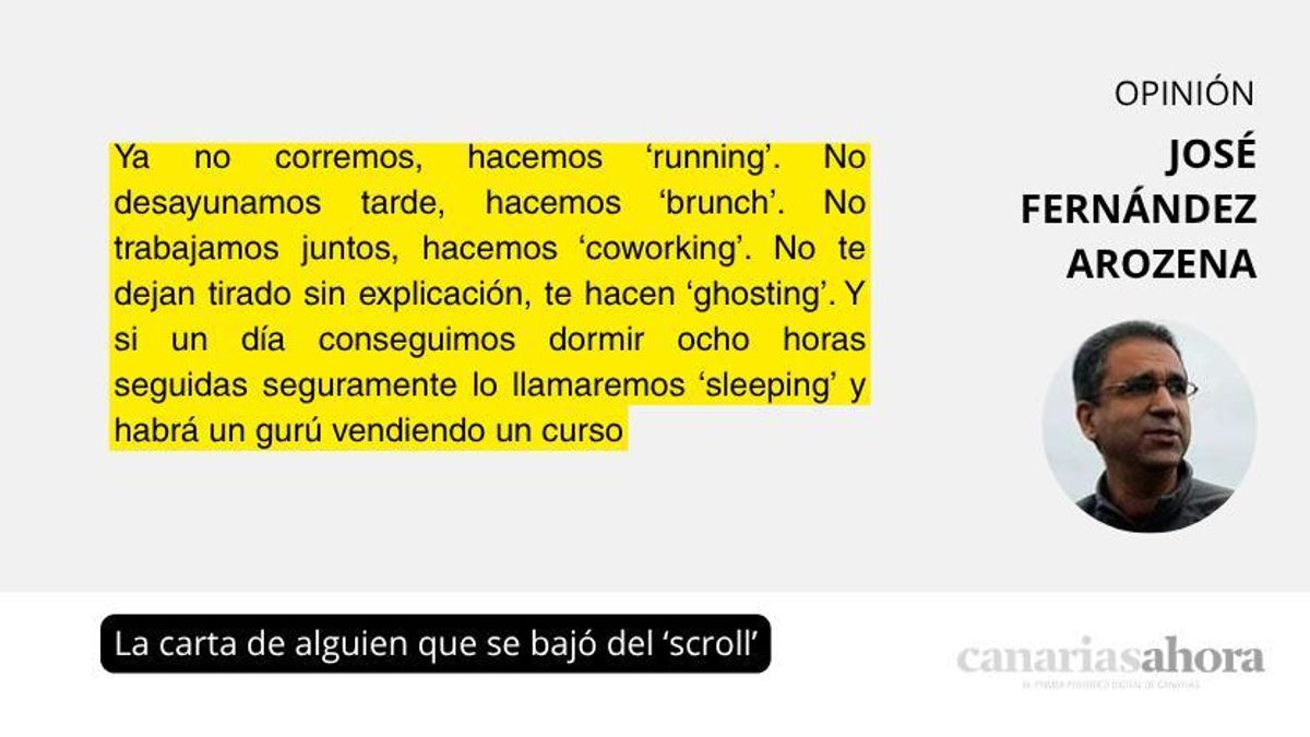 La carta de alguien que se bajó del ‘scroll’