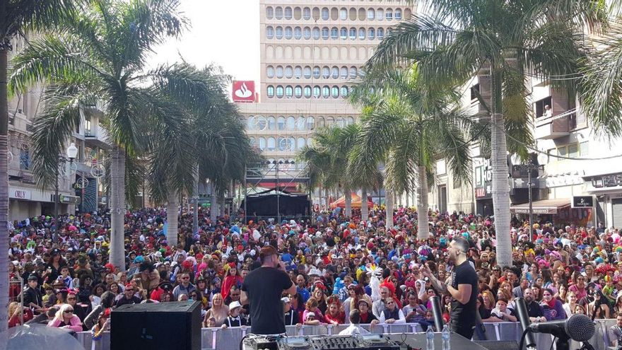 Plaza de la Candelaria, en un Carnaval de Día de ediciones anteriores