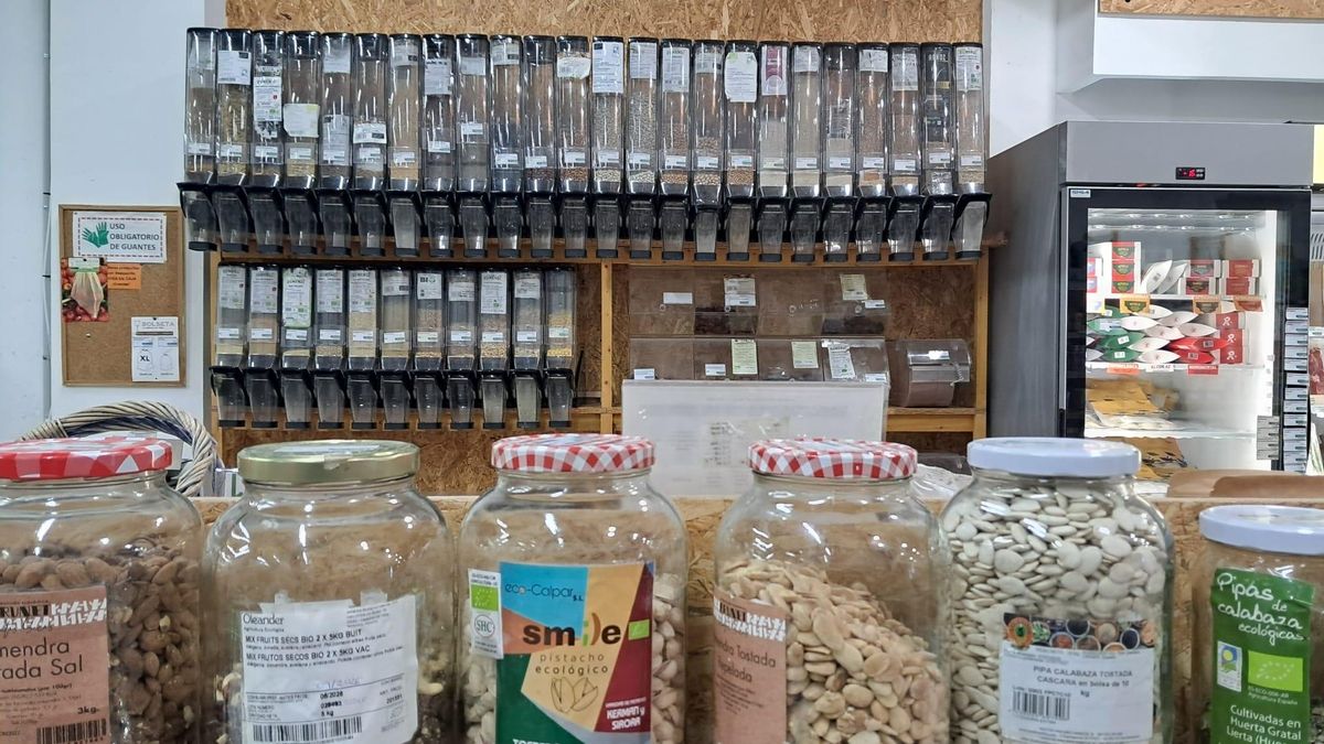 Productos del supermercado cooperativo A vecinal de Zaragoza