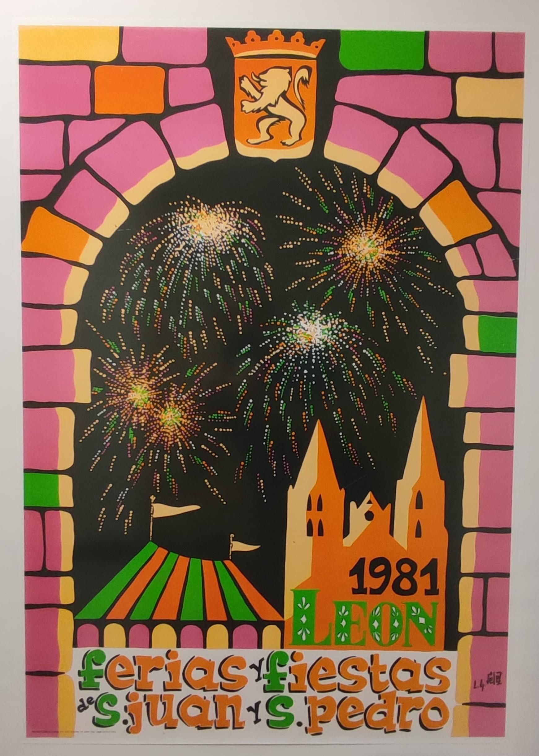 Los carteles de las fiestas de San Juan y San Pedro de León en tiempos sin IA