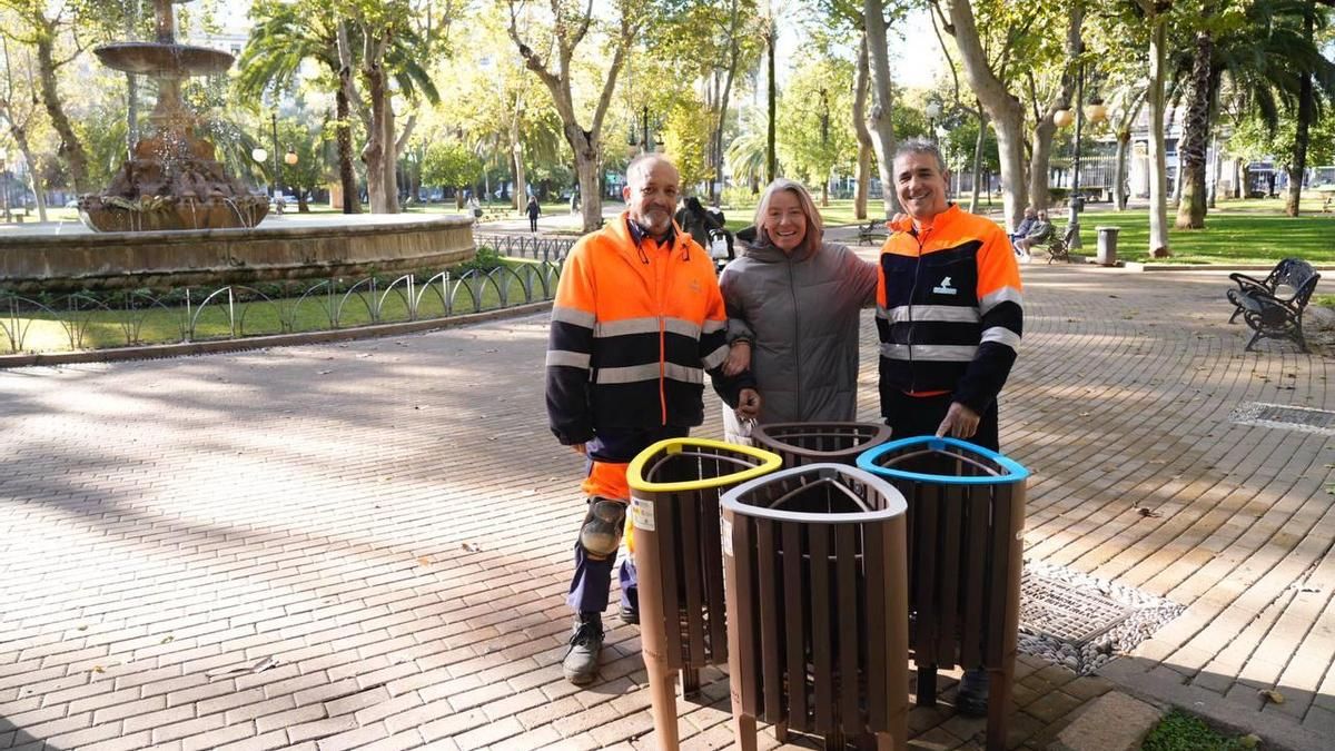 Sadeco instalará cien grupos de papeleras para los distintos residuos en el Casco Histórico