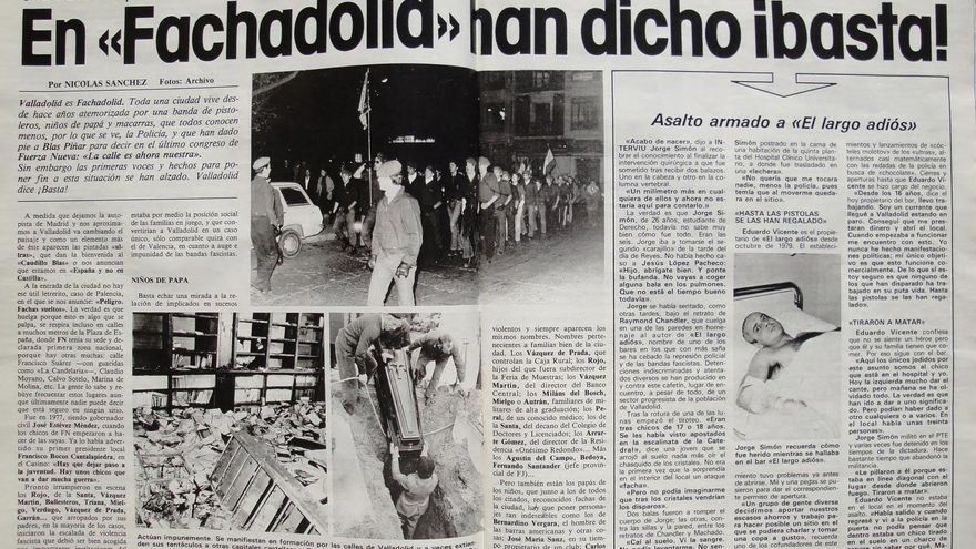 El artículo 'En Fachadolid han dicho basta', firmado por Nicolás Sánchez.