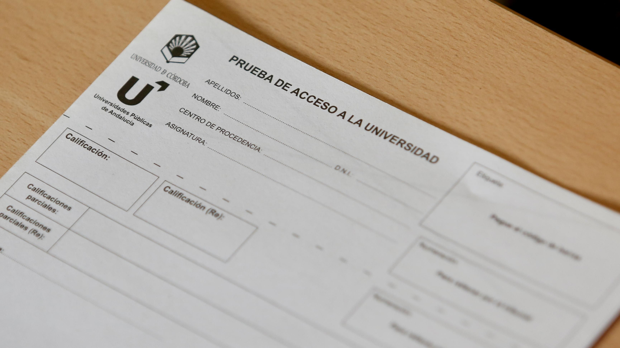 Inicio de las Pruebas de Evaluación de Bachillerato para el Acceso a la Universidad