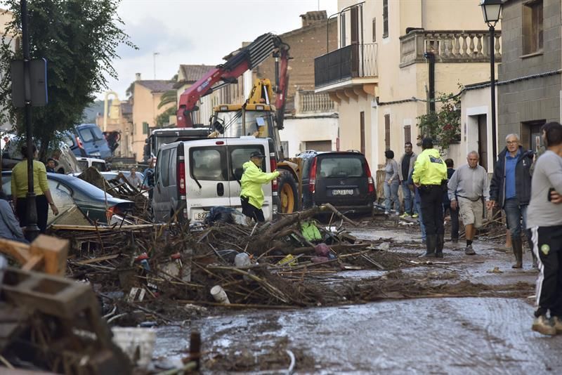 Graves daños a causa de la tormenta en Mallorca