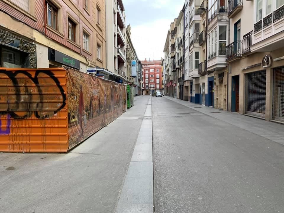 La calle San Prudencio de Vitoria