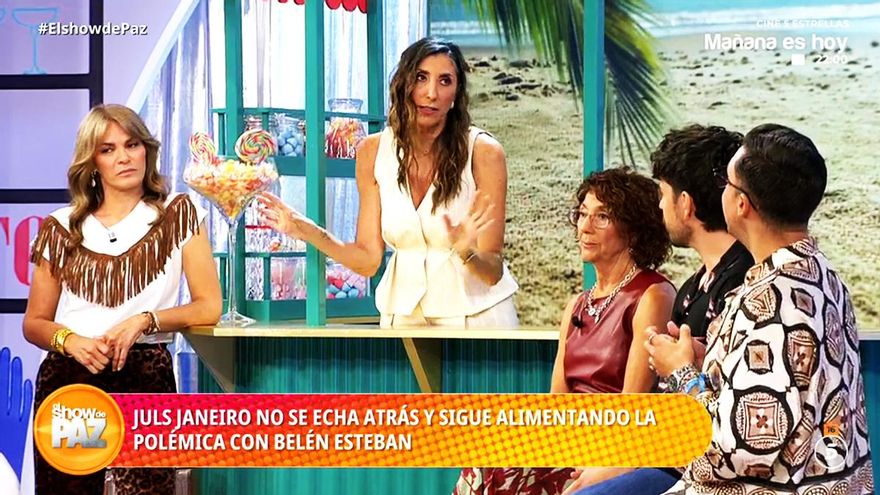 'El show de Paz' afianza su giro 'corazonero' con la polémica entre Belén Esteban y Juls Janeiro
