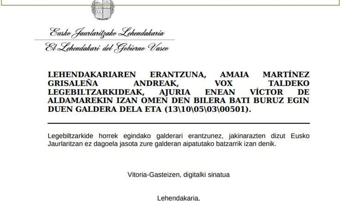 Respuesta de Pradales