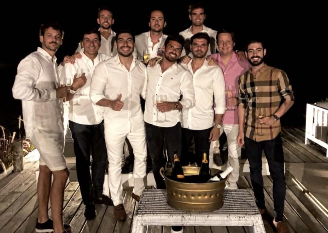 Augusto Marini y Facundo Moyano compartiendo en Punta del Este.