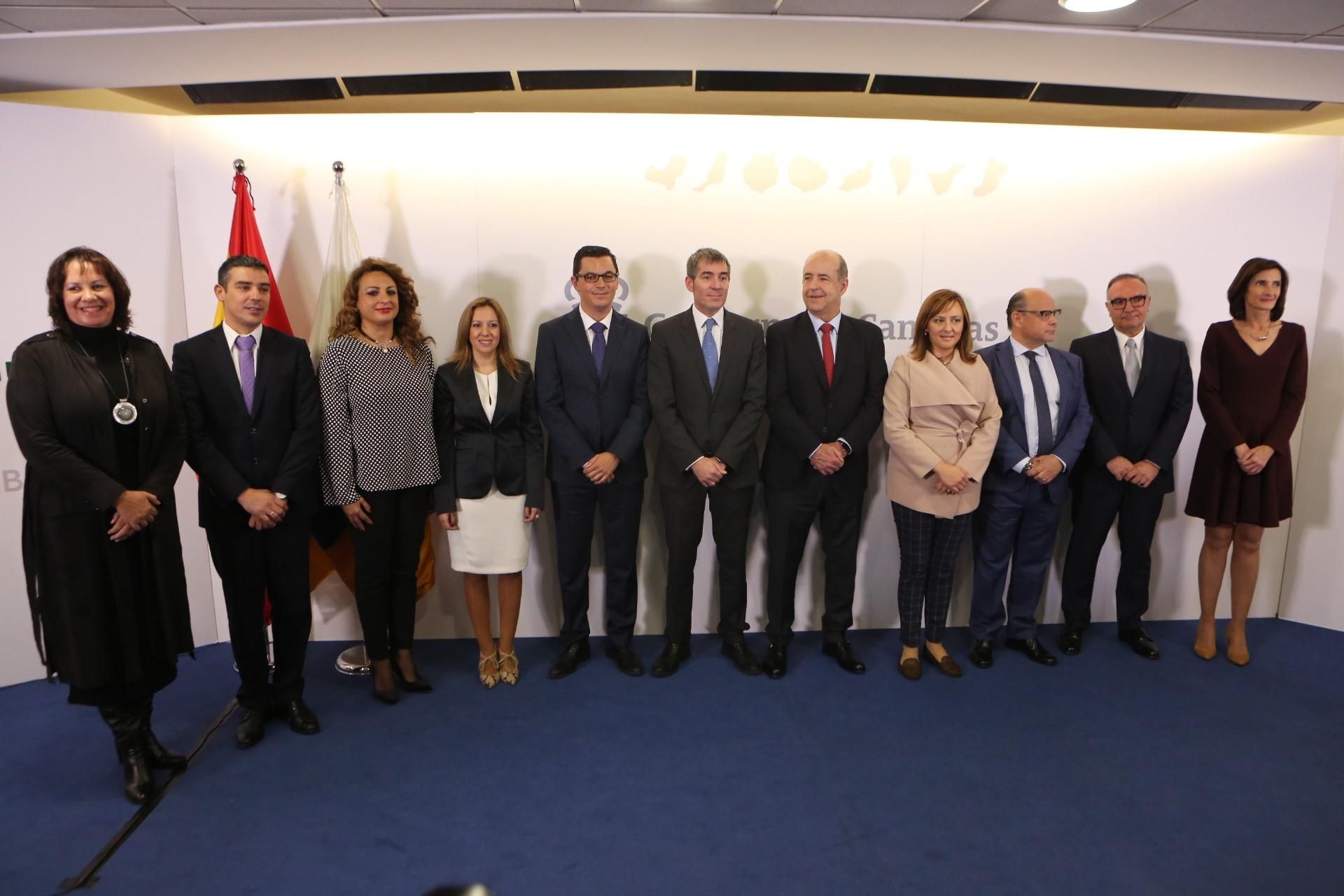 El presidente del Gobierno de Canarias y los consejeros (ALEJANDRO RAMOS)