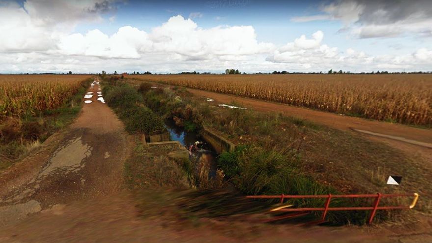 Acequias de regadío en Bustillo del Páramo. // Google Street Wiew