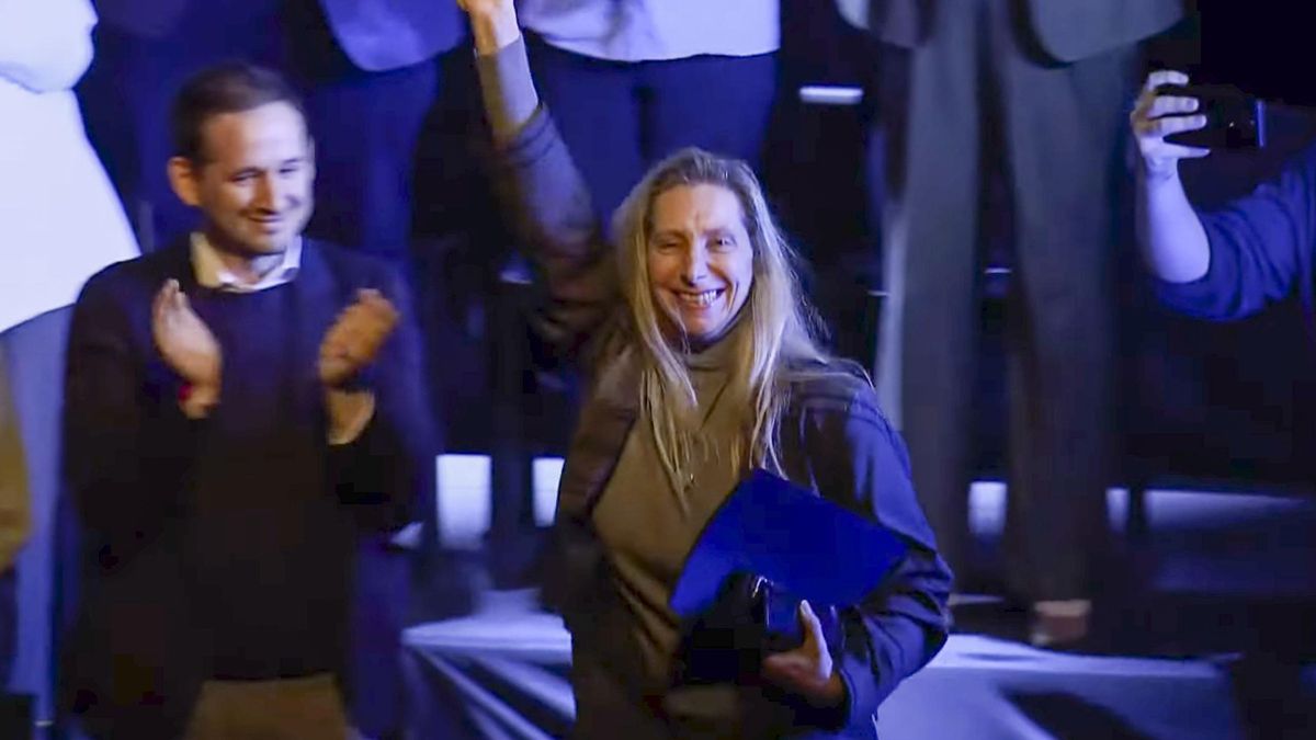 Karina Milei en el acto de LLA en Junin tras el escándalo