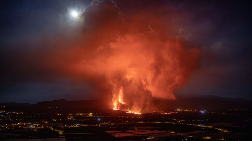 El volcán de Cumbre Vieja, a 25 de septiembre de 2021, en La Palma