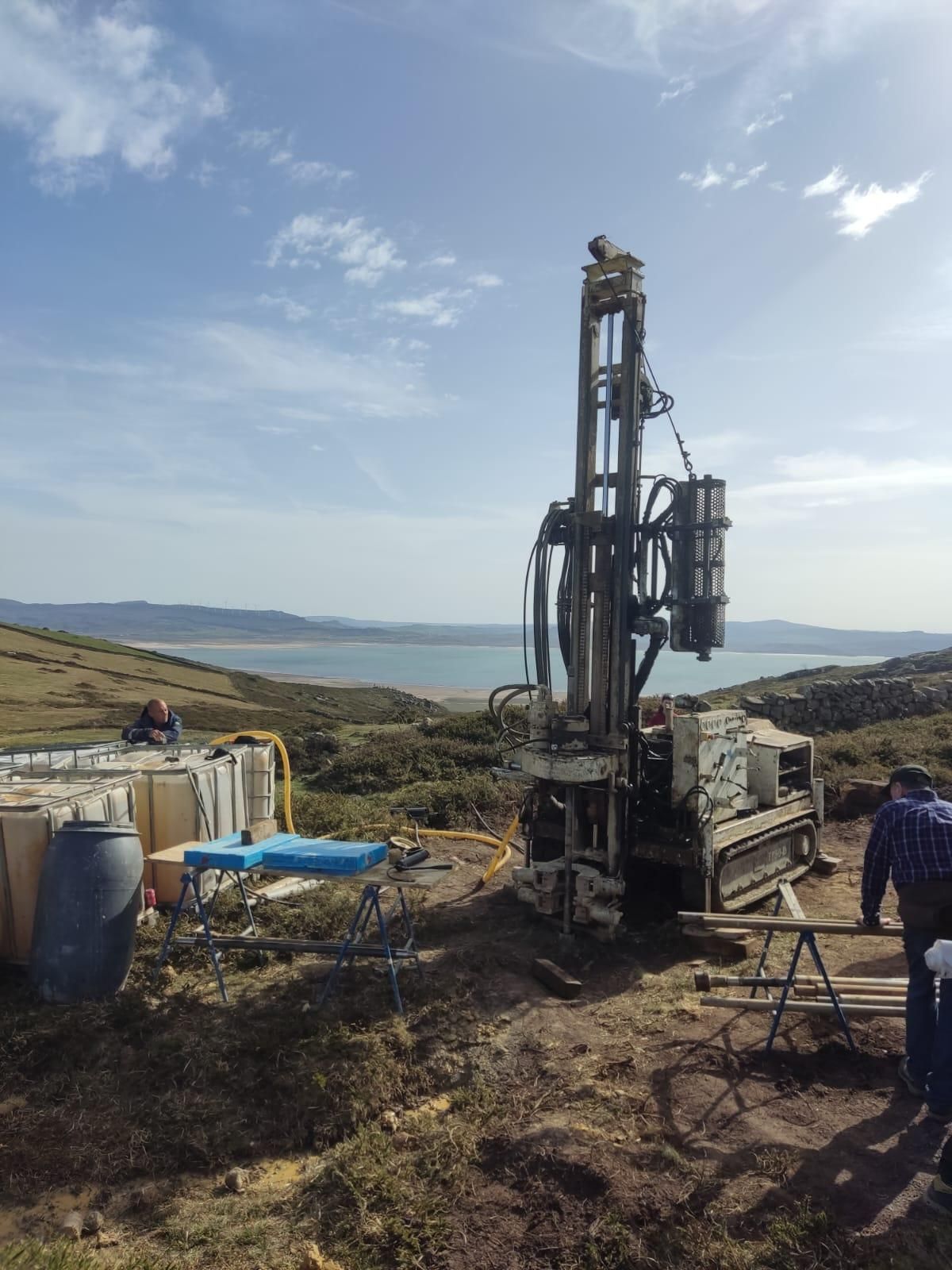 Sondeo en El Escudo para el proyecto eólico de Biocantaber.
