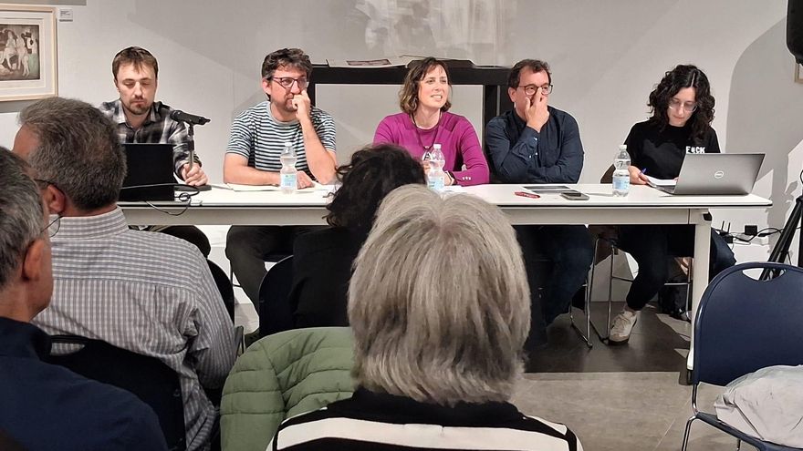 Un momento de la charla sobre centros de datos este miércoles en Zaragoza.