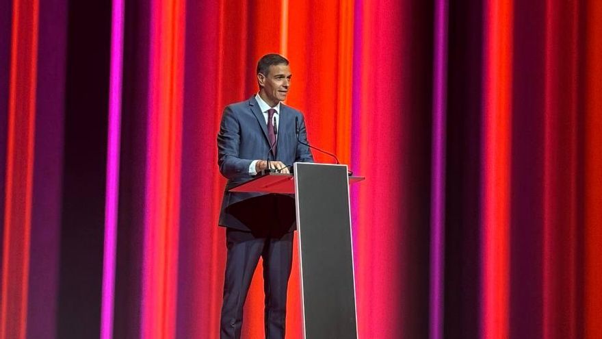Pedro Sánchez, en la comparecencia por el décimo aniversario de Netflix en España