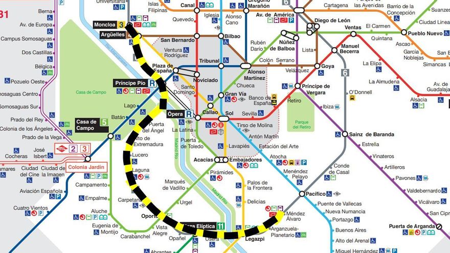 La línea 6 de Metro de Madrid concreta sus obras en 2025: el arco sur cerrará de junio a septiembre y el norte hasta diciembre
