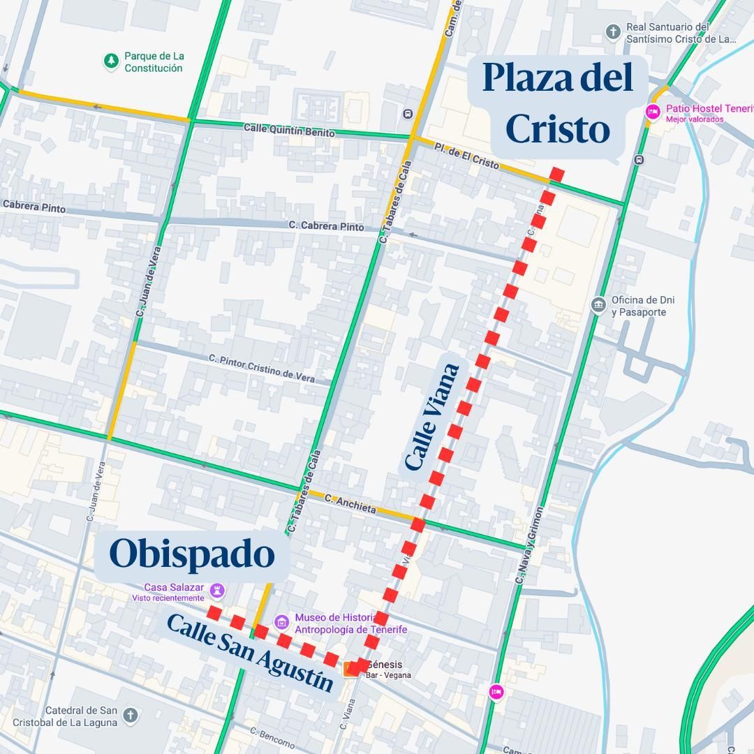 Recorrido del Papa por La Laguna, en Tenerife.