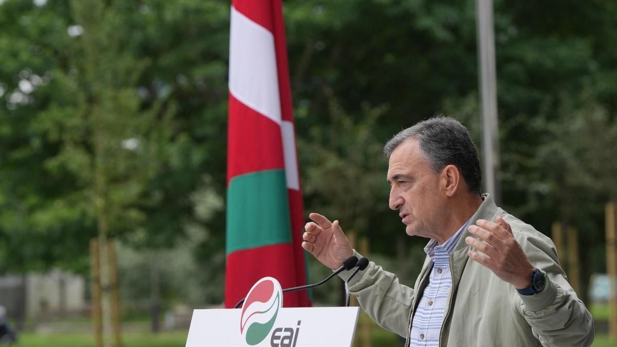 El presidente del PNV, Aitor Esteban, el pasado fin de semana.