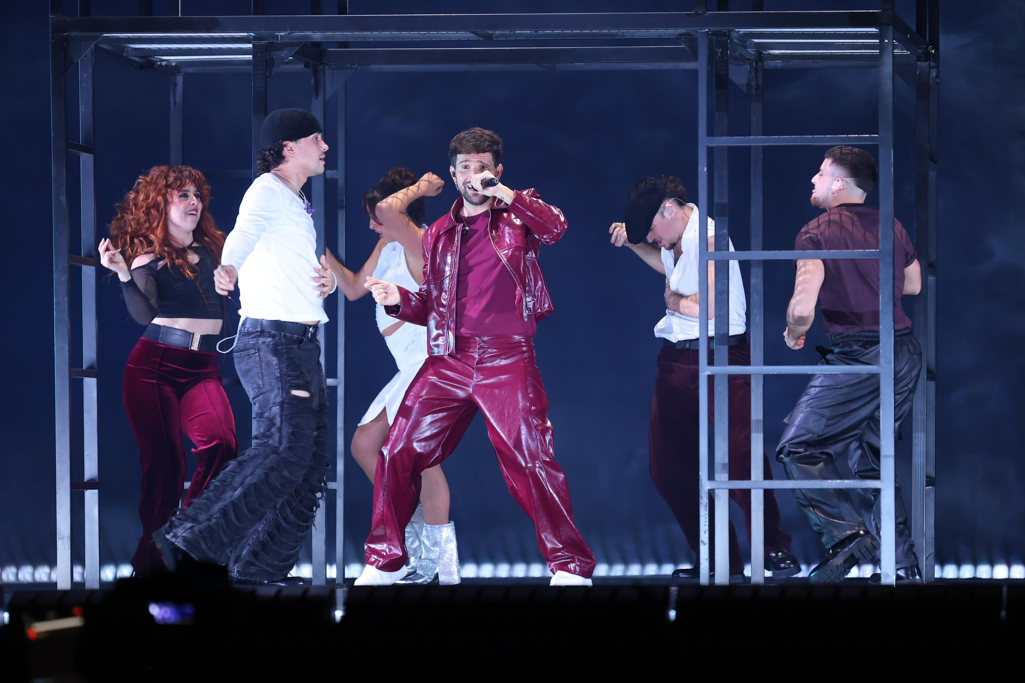 Dani J en su actuación de la segunda semifinal del Benidorm Fest 2026