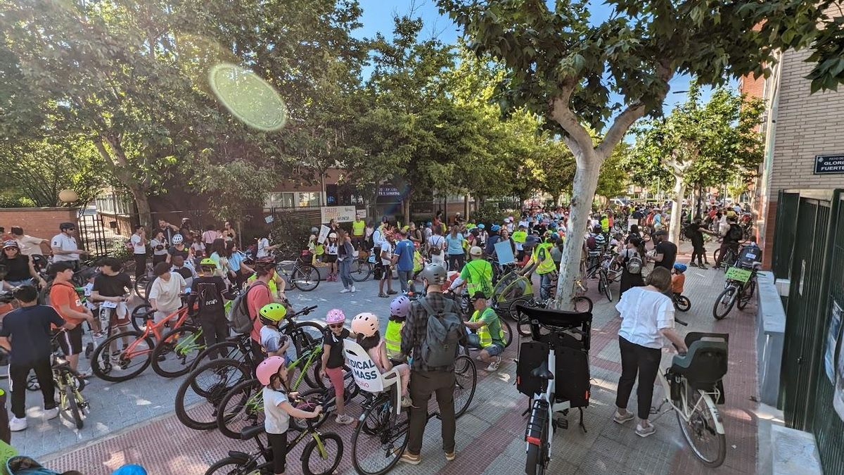 Bicicletada infantil en Logroño