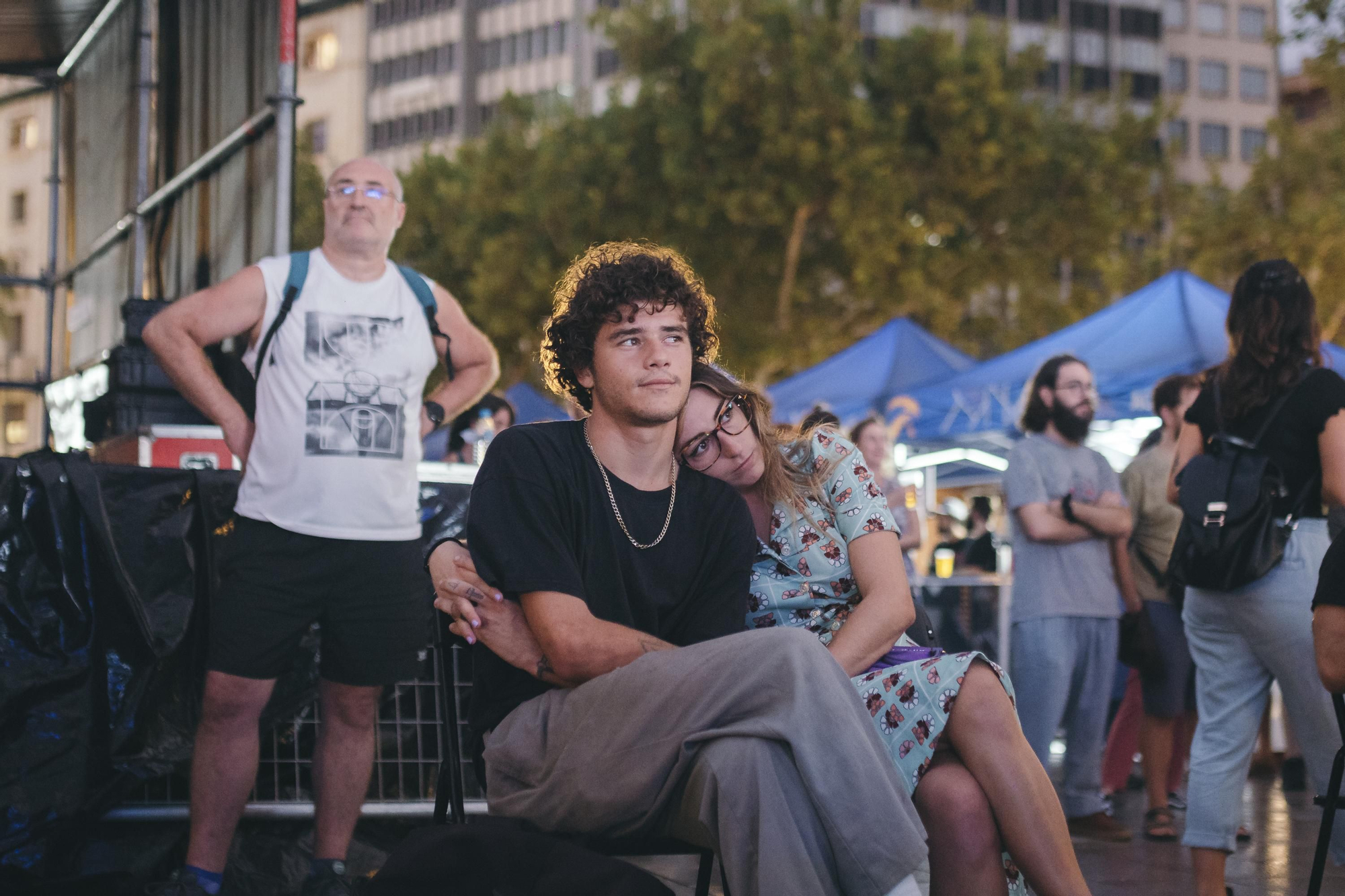 Una pareja disfruta del programa en directo de 'Carne Cruda'