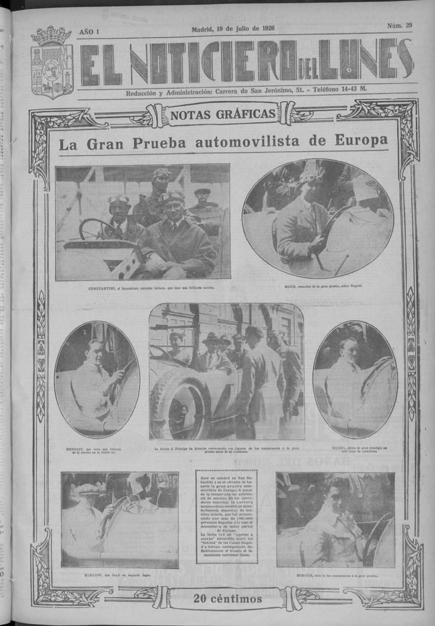 Portada de periódico