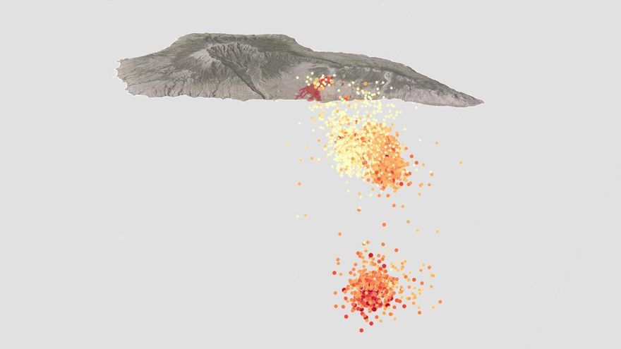 Seísmos localizados bajo la superficie en La Palma en las últimas horas, según el IGN