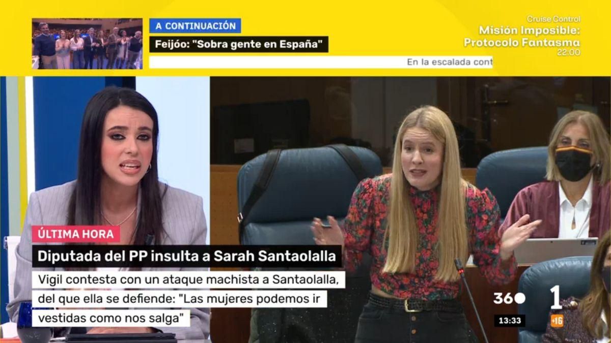 Sarah Santaolalla condena en RTVE los ataques del PP en Cuatro y denuncia el "acoso" de Vito Quiles en Prado del Rey