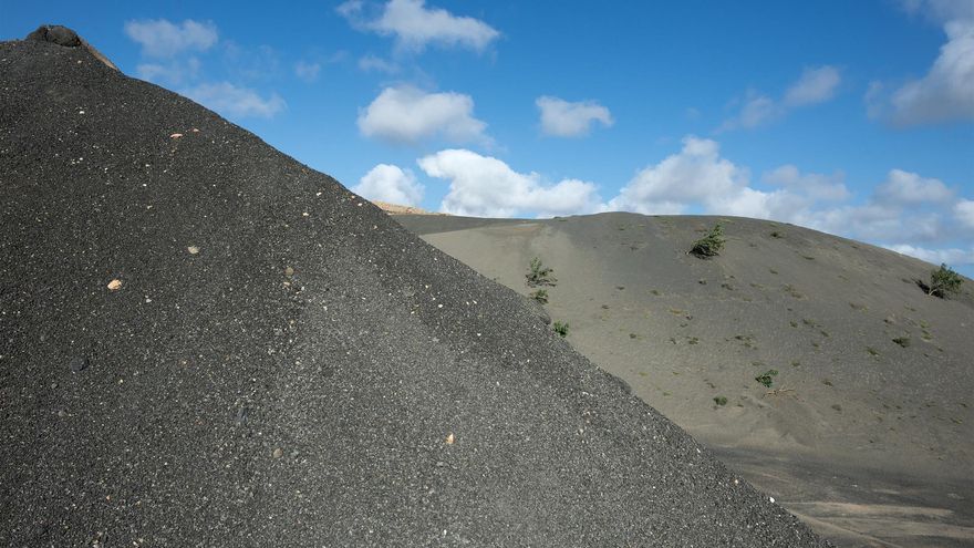 Cantera de Tao, en el municipio de Teguise, donde se han tomado muestras de basalto para compararlo con rocas lunares