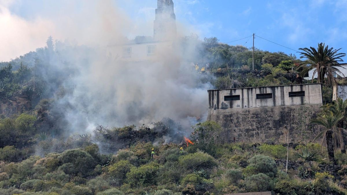 Declarado un incendio en los Molinos de Bellido