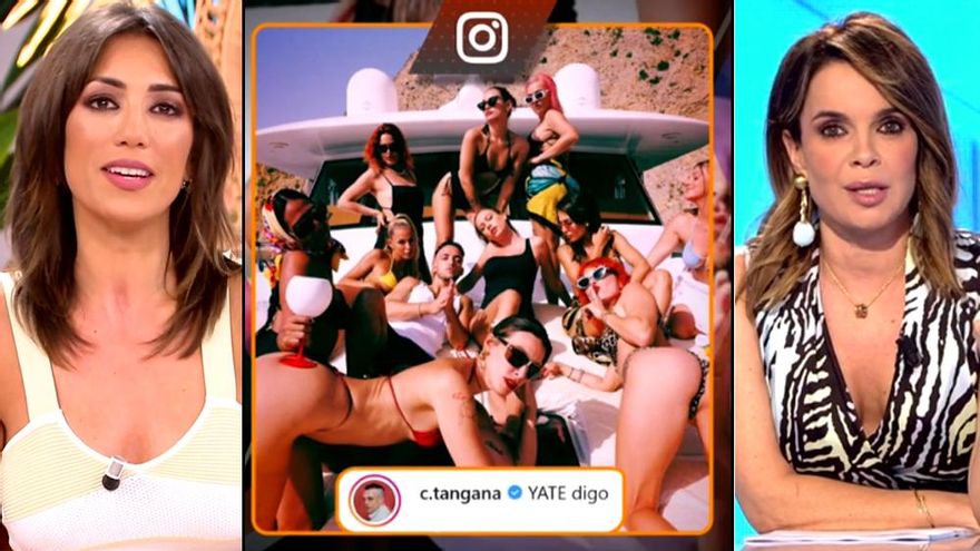 Patricia Pardo, Carme Chaparro y Marta Flich defienden la polémica imagen de C. Tangana: "Son mujeres empoderadas"