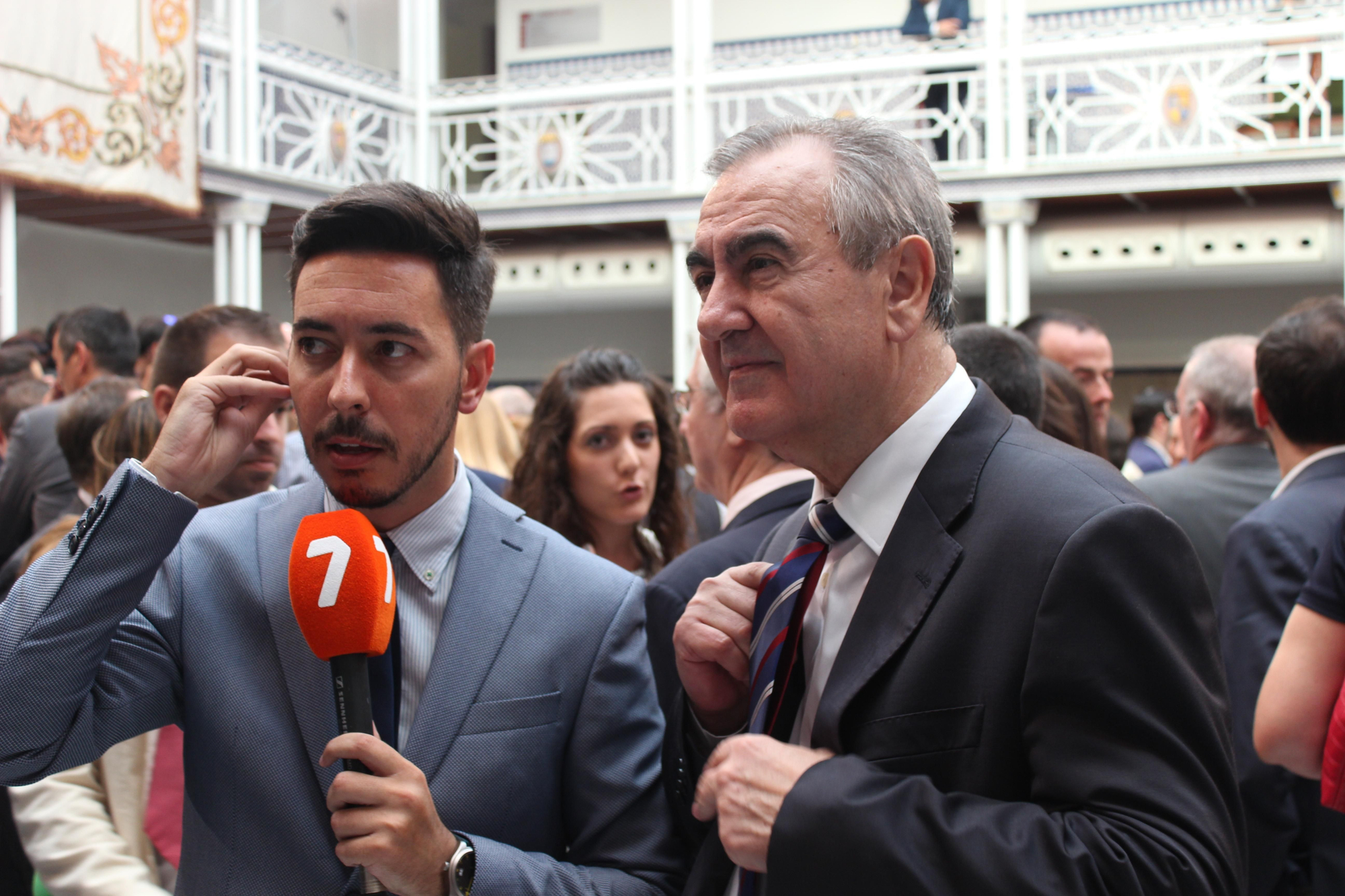 González Tovar antes de entrar en directo en 7 RM / PSS